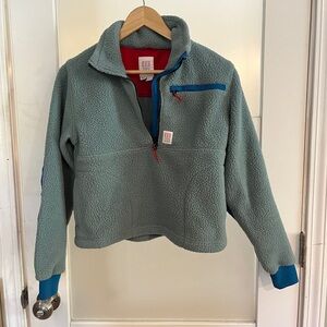 Topo designs half zip Fuzzy warm fleece